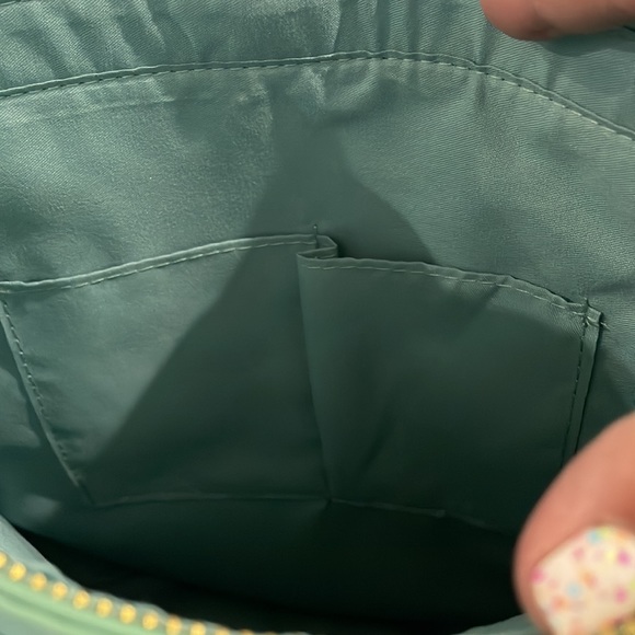 Ah-dorned turquoise purse with shorter strap - Picture 4 of 6